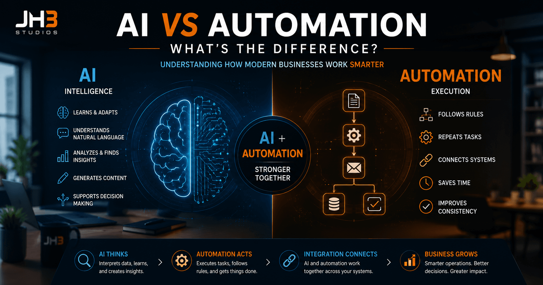 AI vs Automation: What's the Difference?